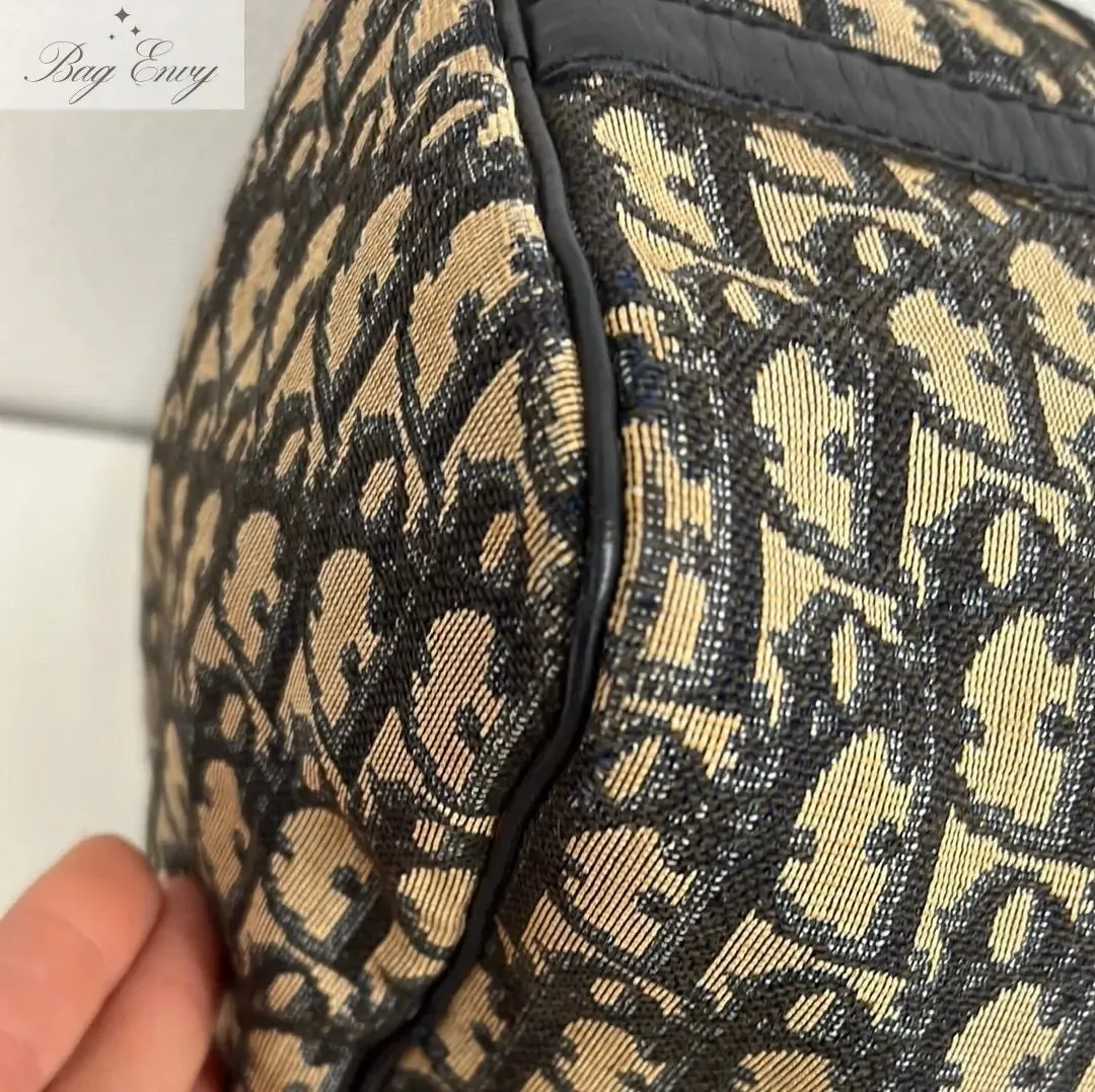 CHRISTIAN DIOR Canvas Trotter Boston Bag
