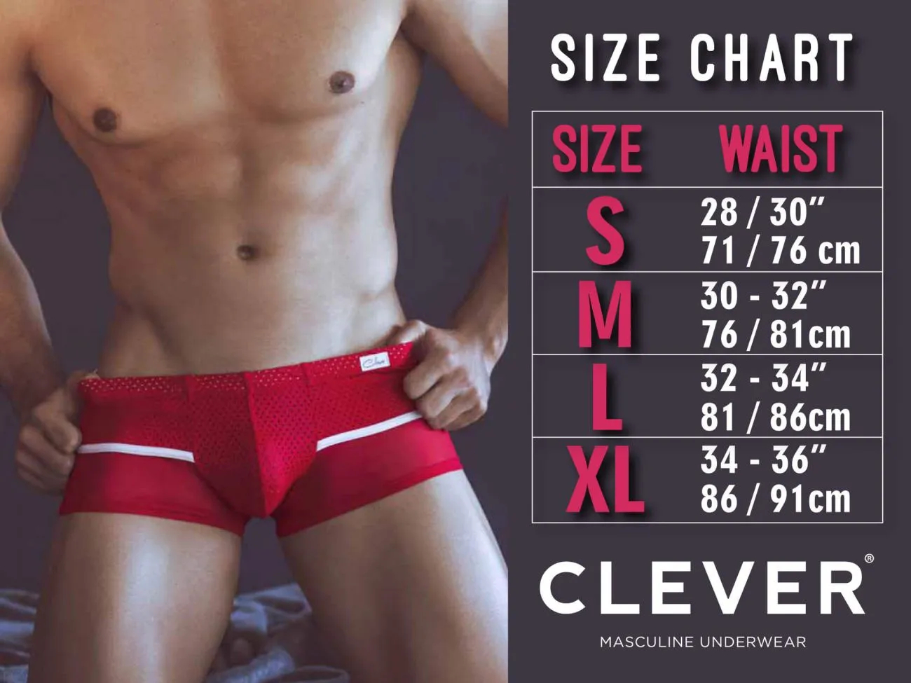 Clever 519940 2PK Australian Briefs Color Black-White