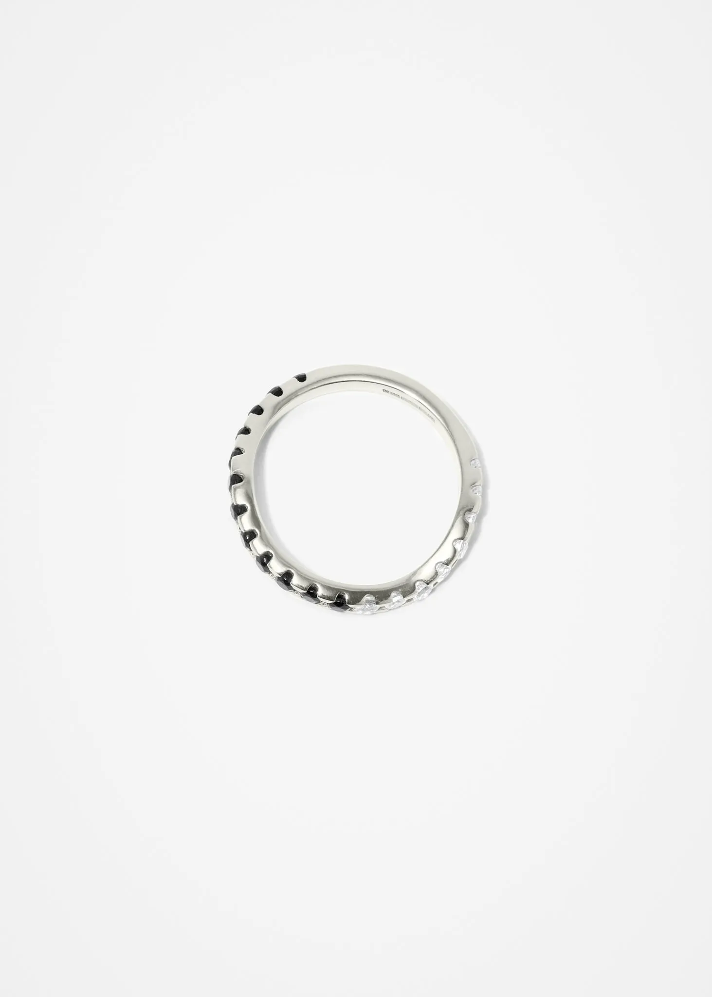 Distorted Organic Ring Midi | Black and White