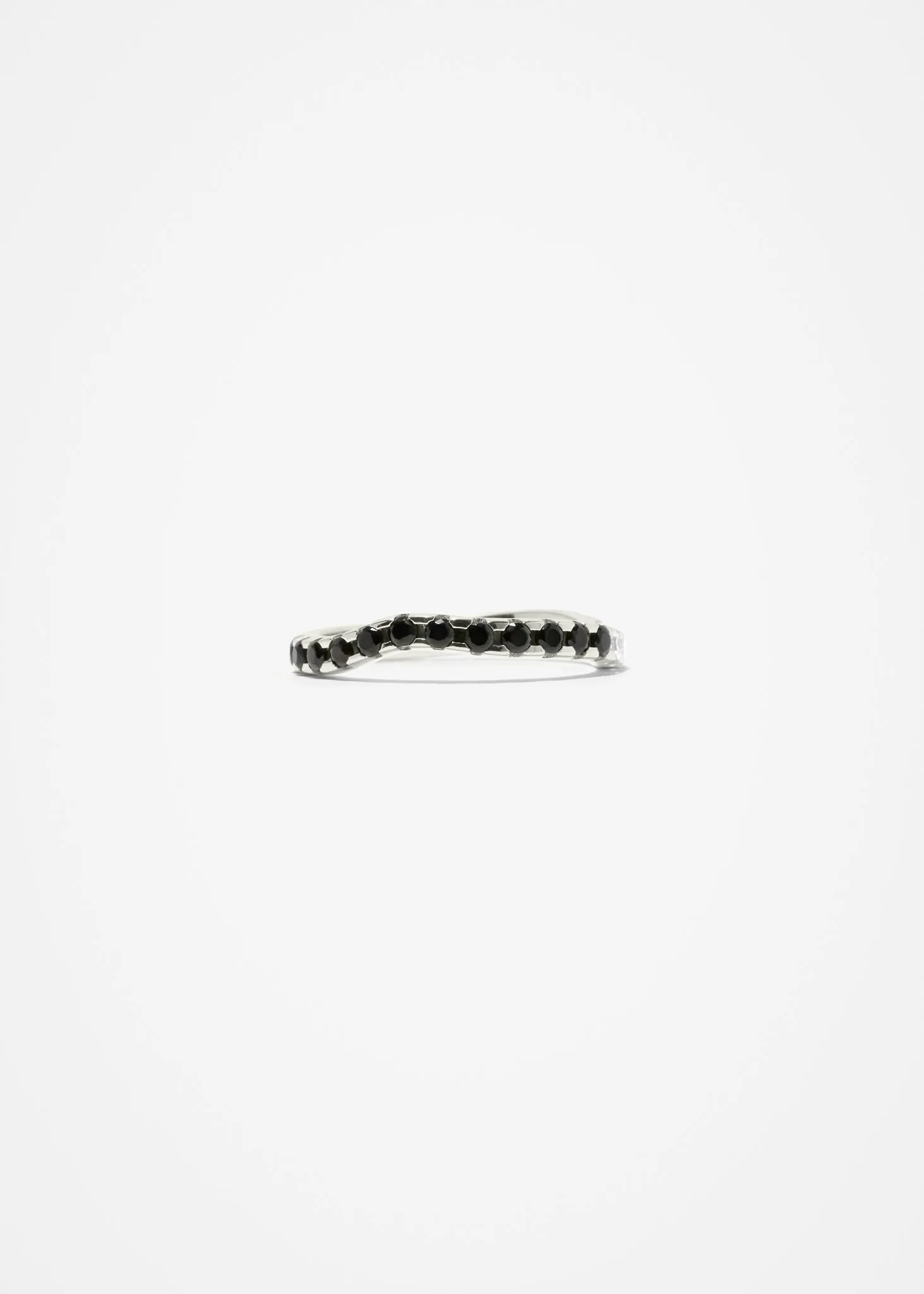 Distorted Organic Ring Midi | Black and White