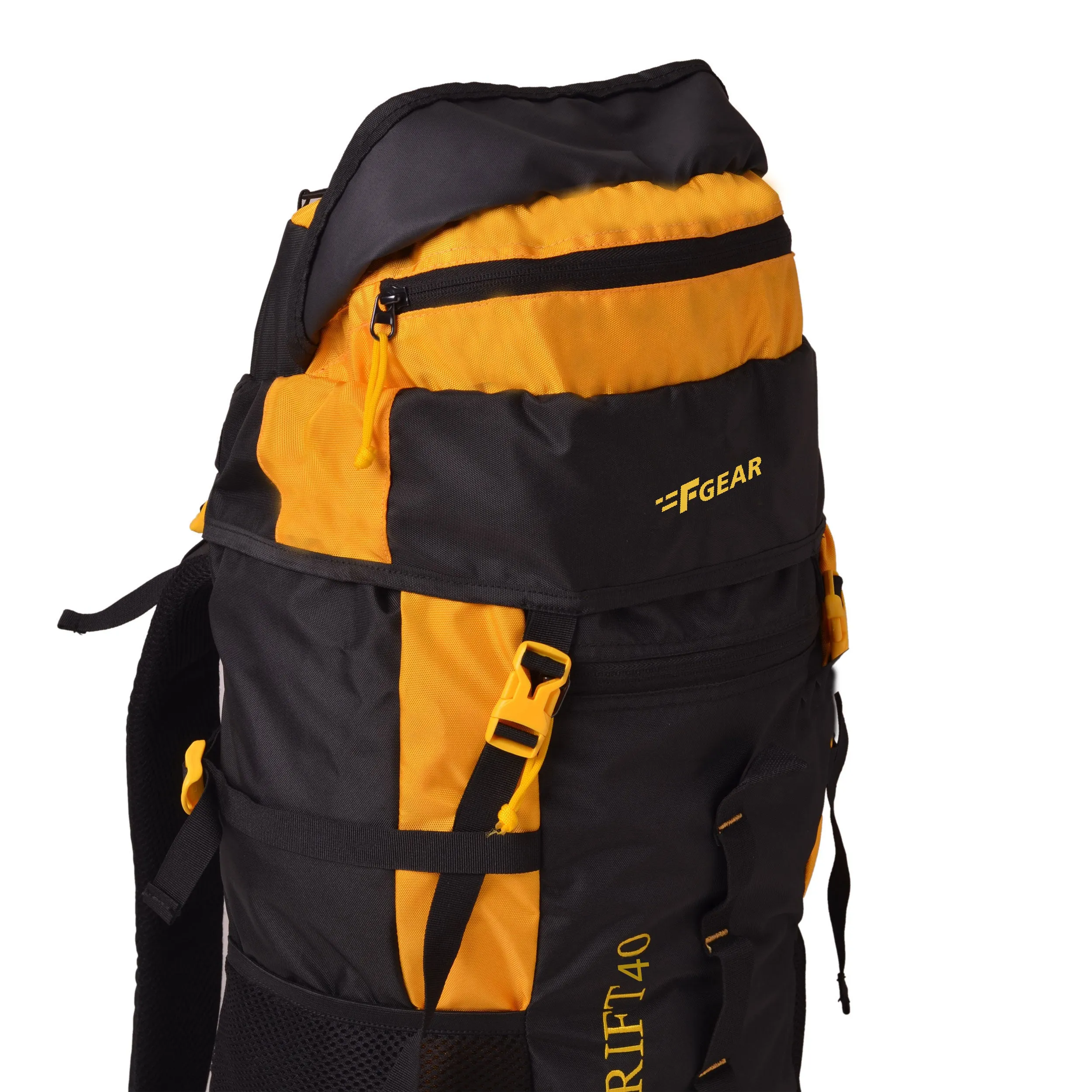 Drift 40L Black Yellow Rucksack