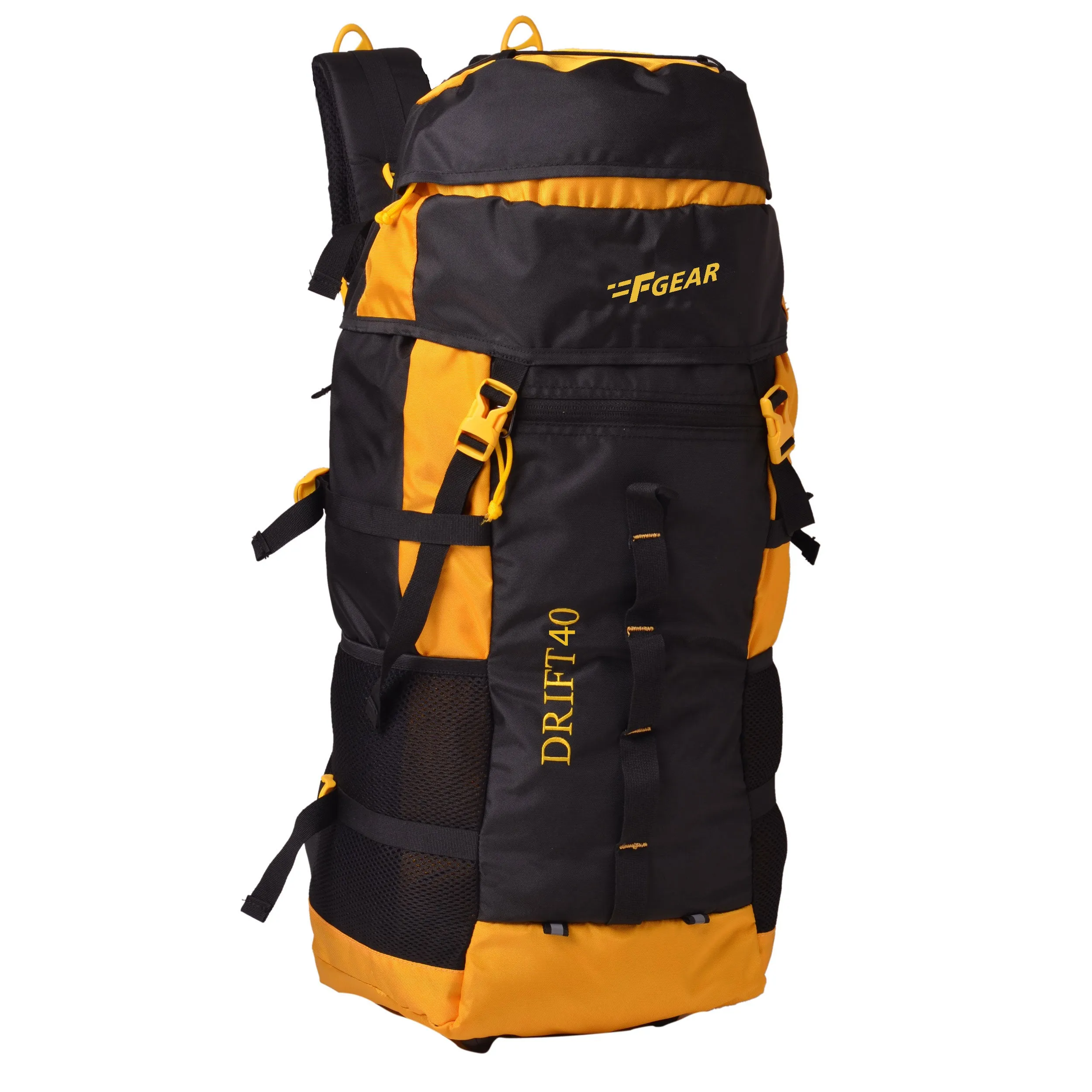 Drift 40L Black Yellow Rucksack