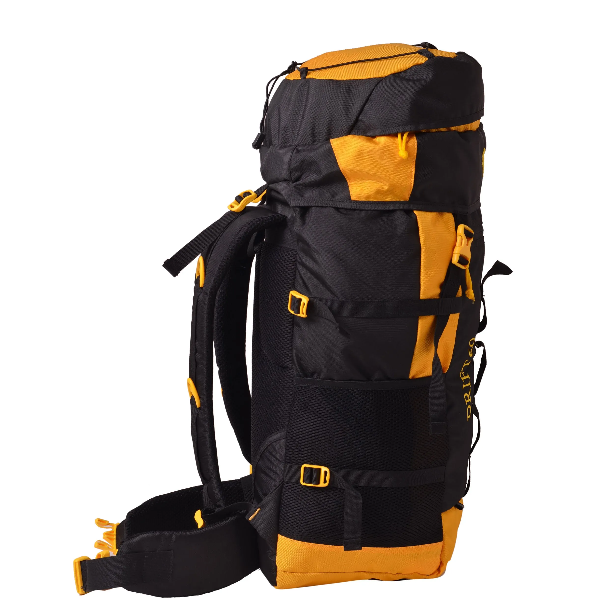 Drift 40L Black Yellow Rucksack