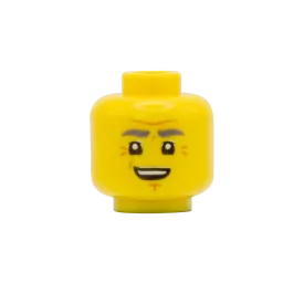 Elderly Smile / Disappointed - LEGO Minifigure Head