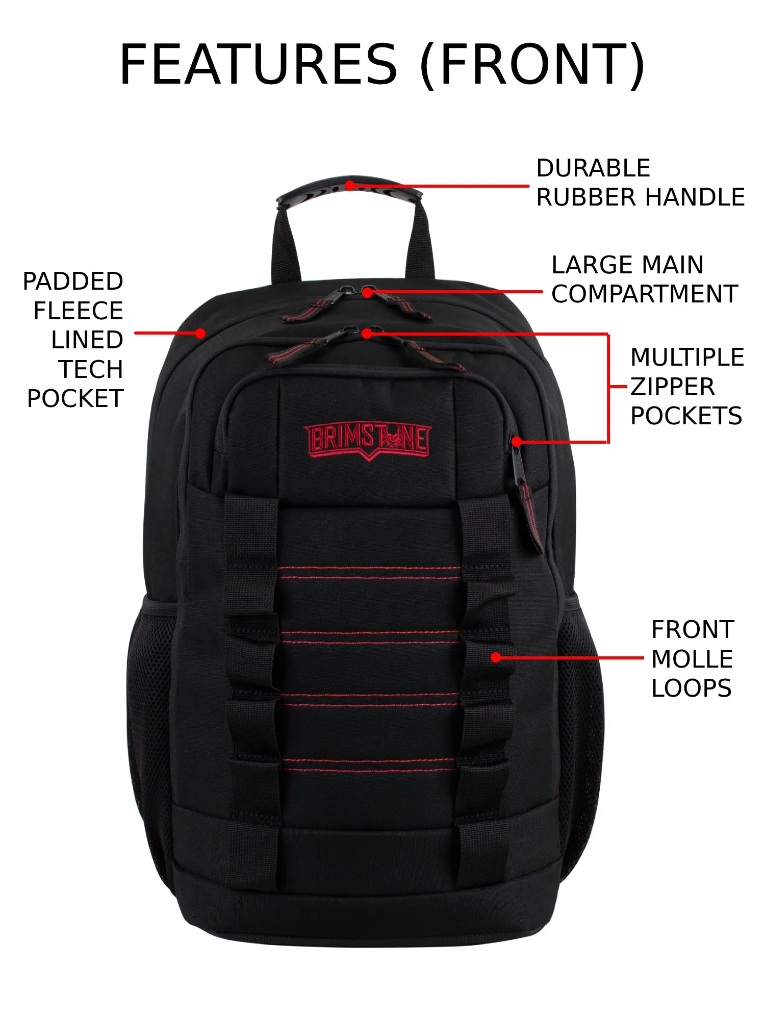 Exclusive Brimstone "Infinite Red" Tactical Backpack