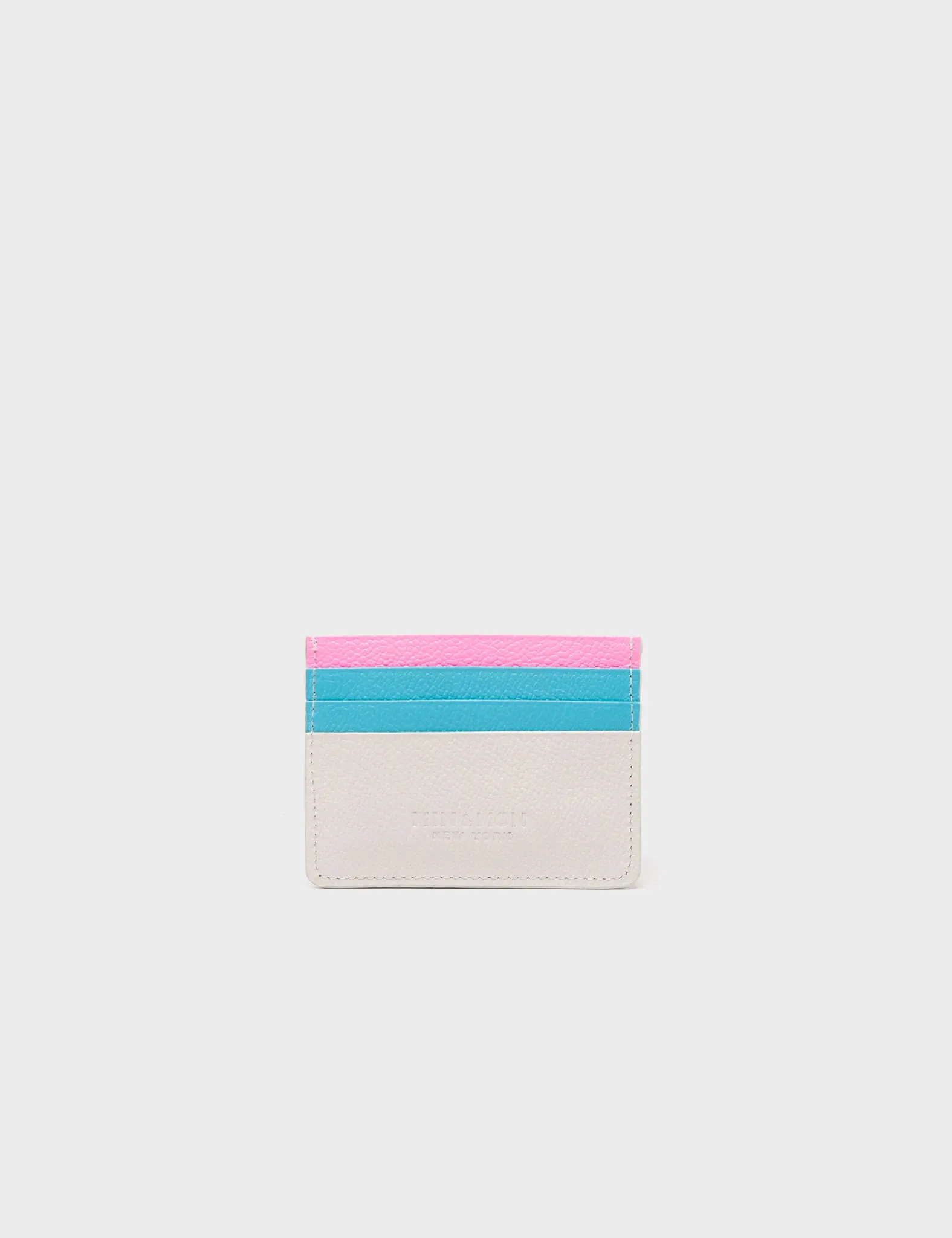 Filium Cream Leather Cardholder - Colorful Eyes Embroidery