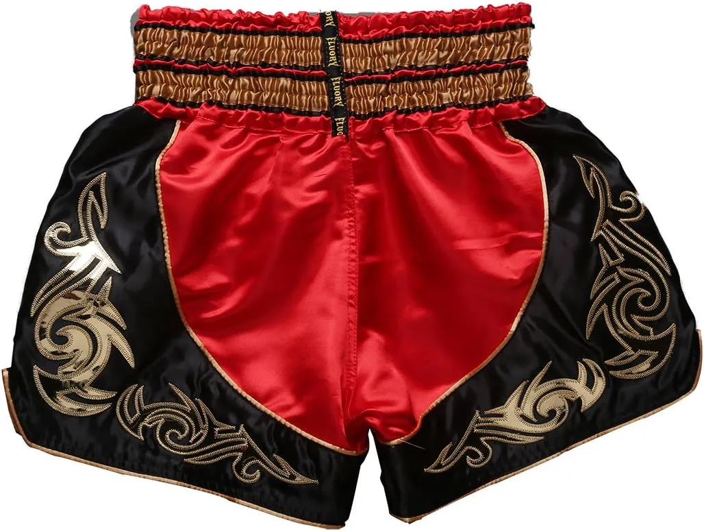 FLUORY Muay Thai Fight Shorts,MMA Shorts Clothing Training Cage Fighting Grappling Martial Arts Kickboxing Shorts Clothing