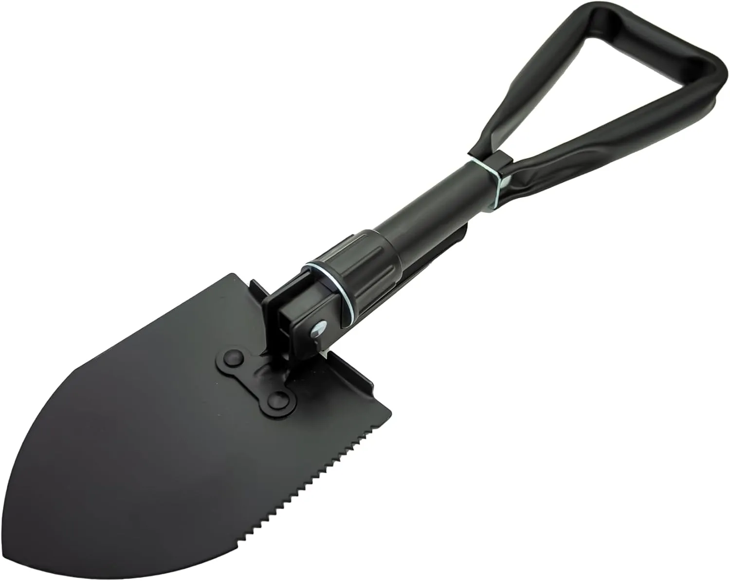 Folding Shovel- Heavy Duty Carbon Steel Military Shovel, Mini Portable Camping Shovel, Entrenching Tool for Off Road, Hiking, Digging Dirt, Sand, Mud & Snow