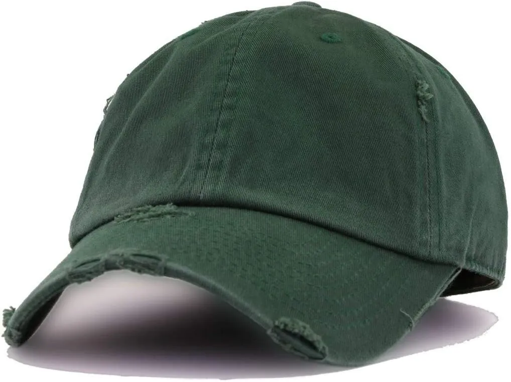 Fuck Cancer Vintage Baseball Cap Embroidered Cotton Adjustable Distressed Dad Hat