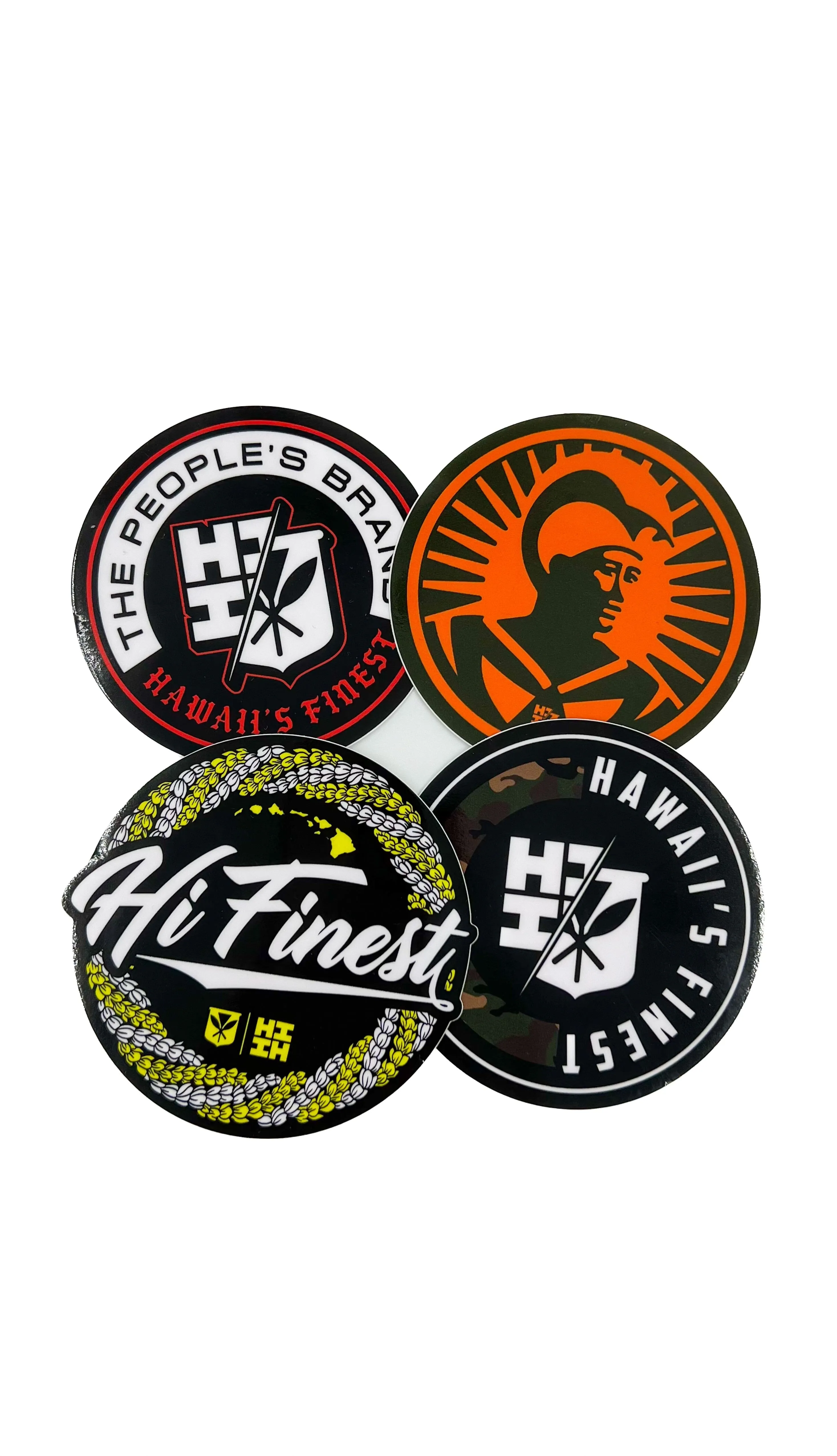FULL COLOR STICKER - SPLIT LOGO CIRCLE CREST RED