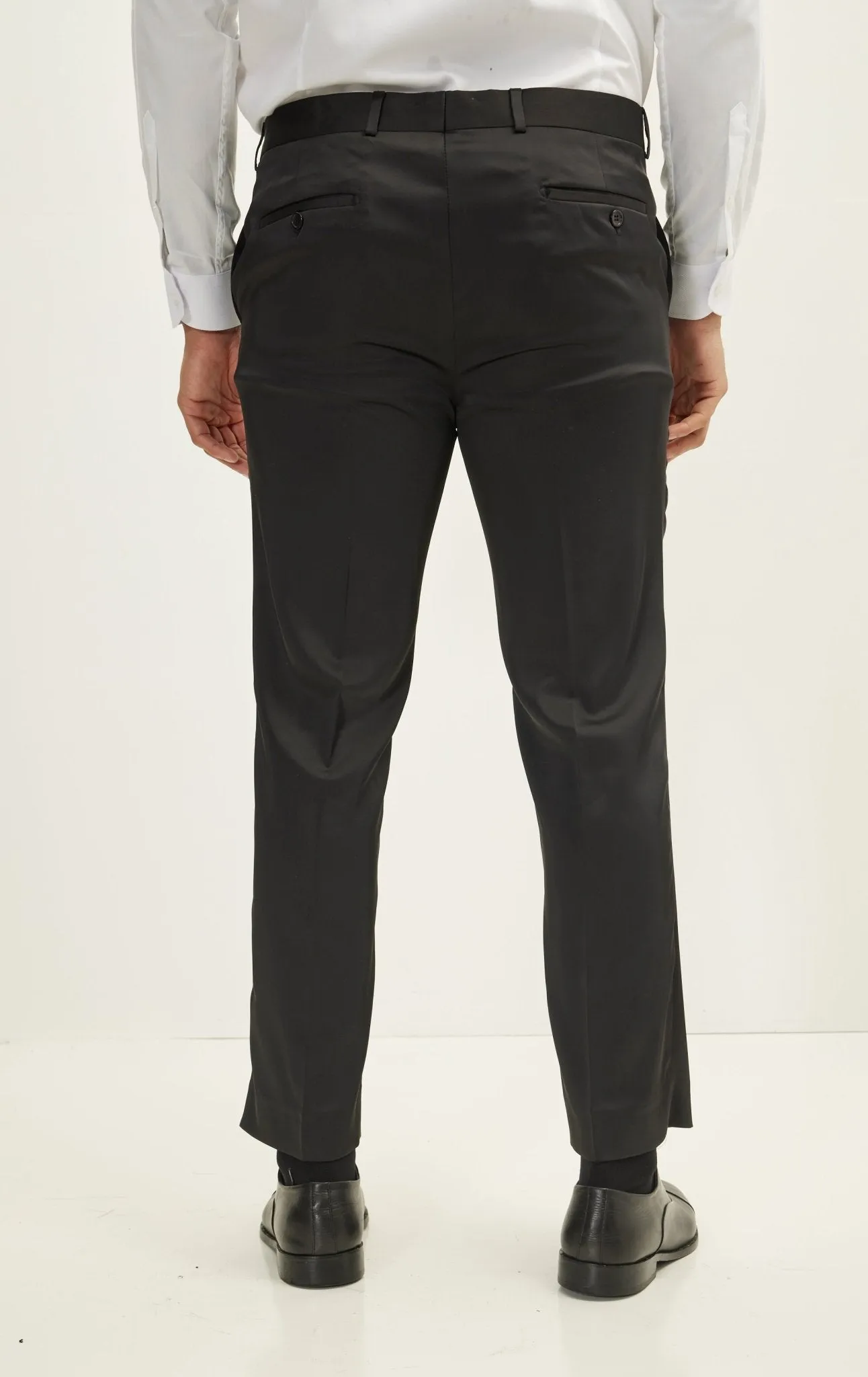Gingham Flocking Shawl Lapel Tuxedo Jacket - Black