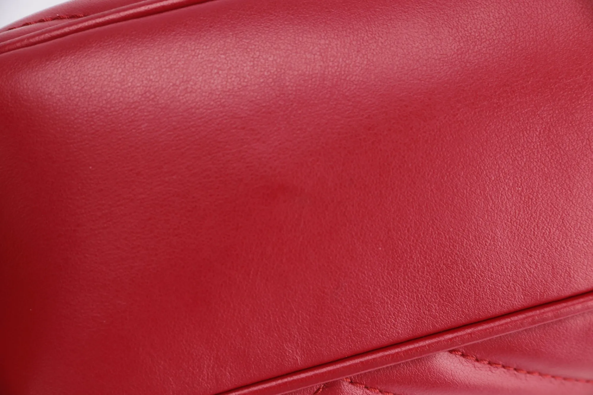 Gucci GG Marmont Shoulder Bag (447632 204991) Red Color Leather, Gold Hardware, no Dust Cover