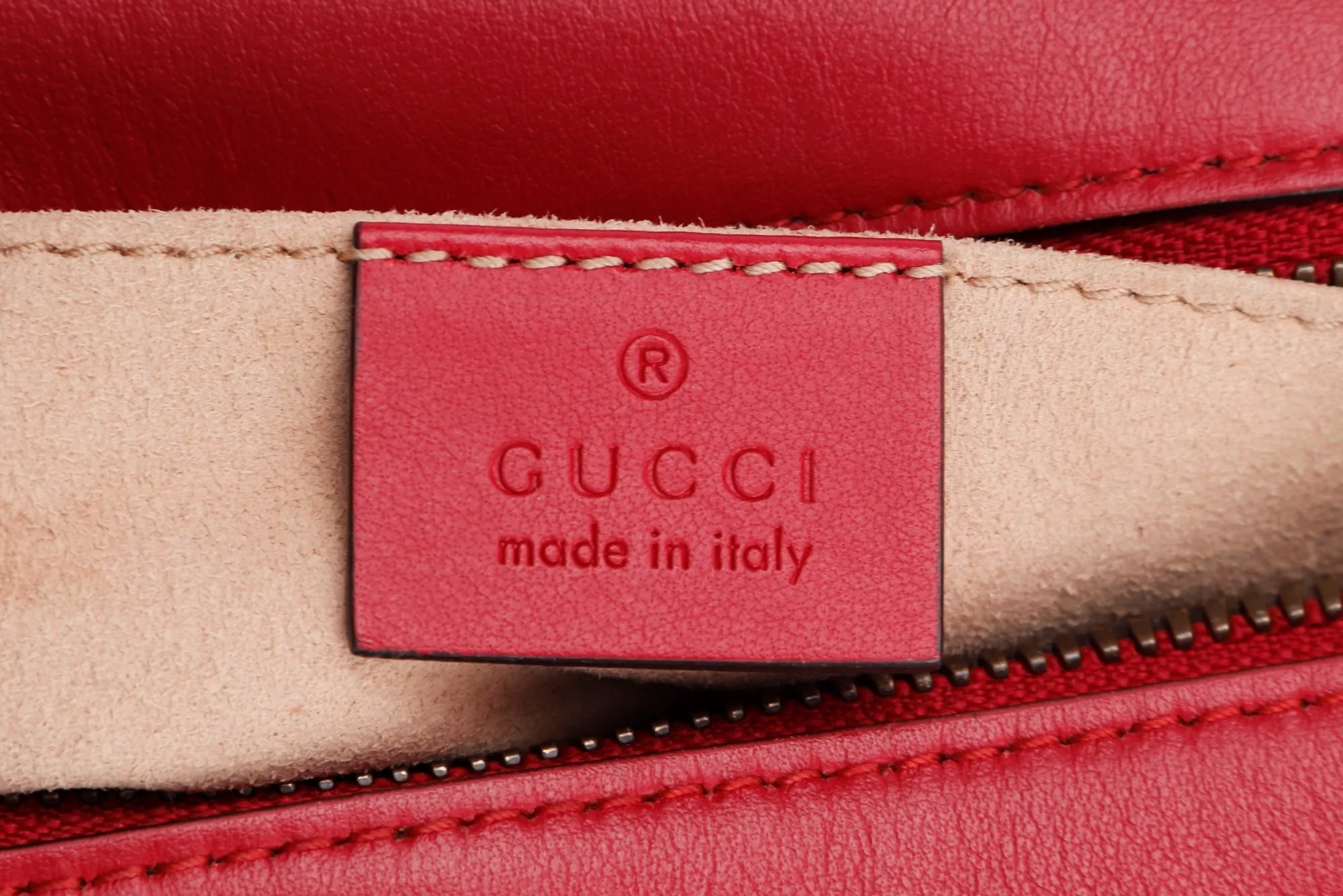 Gucci GG Marmont Shoulder Bag (447632 204991) Red Color Leather, Gold Hardware, no Dust Cover