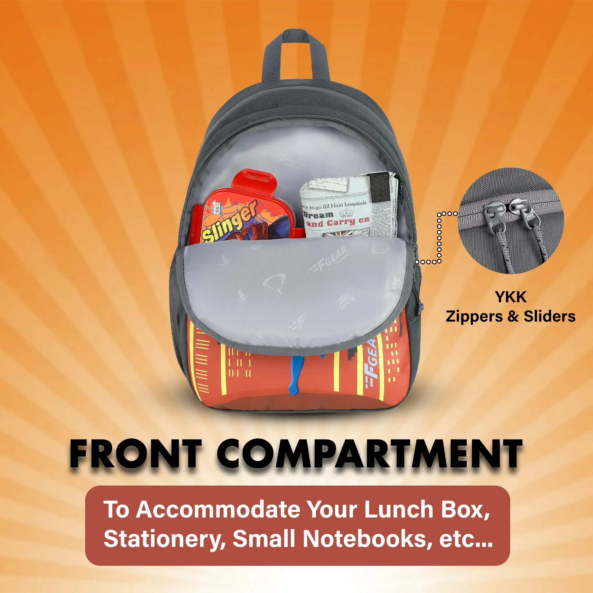 Hero 15L Grey Kids Backpack