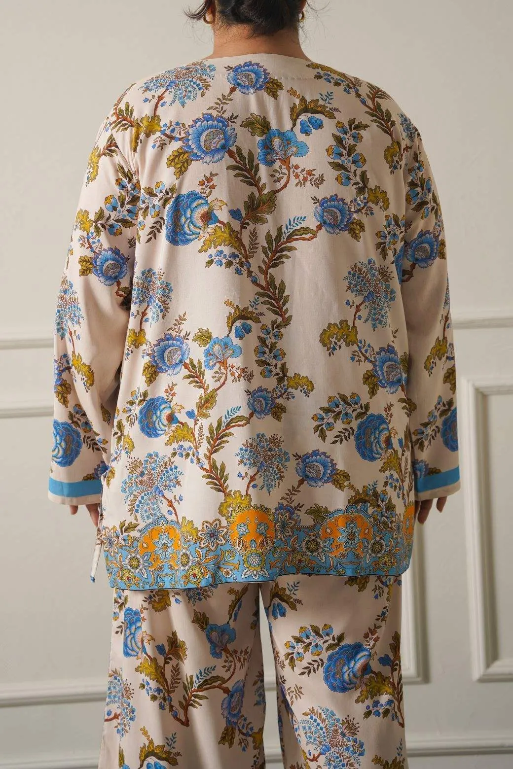 HYDRANGEA CHINTZ PRINTED TOP