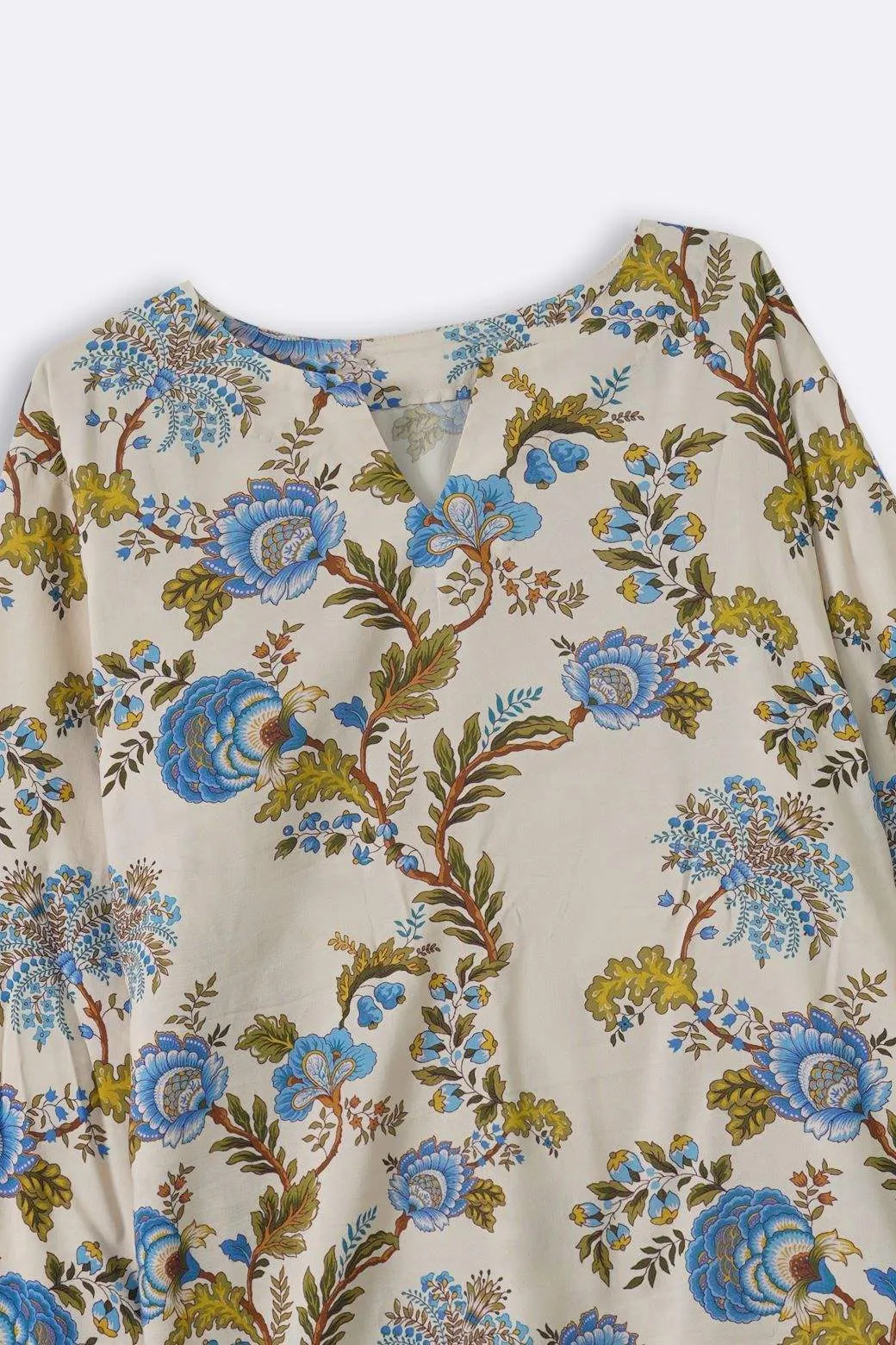 HYDRANGEA CHINTZ PRINTED TOP
