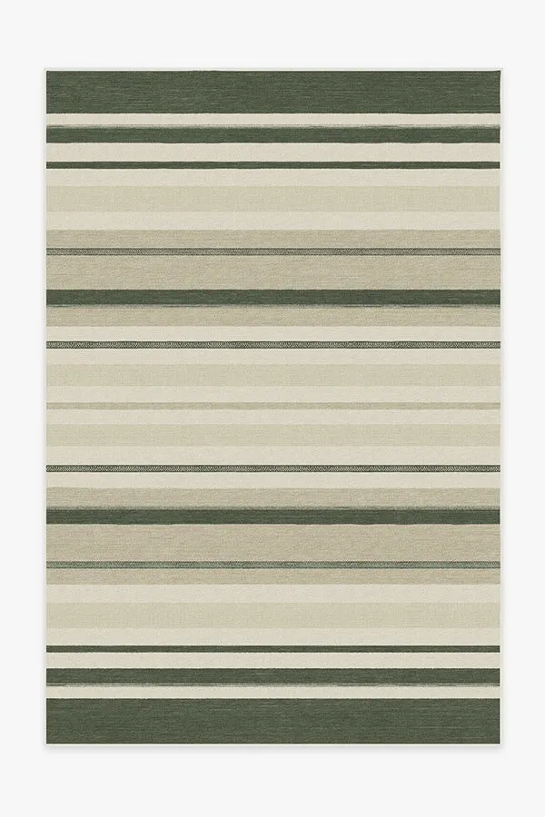 Kesiya Stripe Sage Green Rug