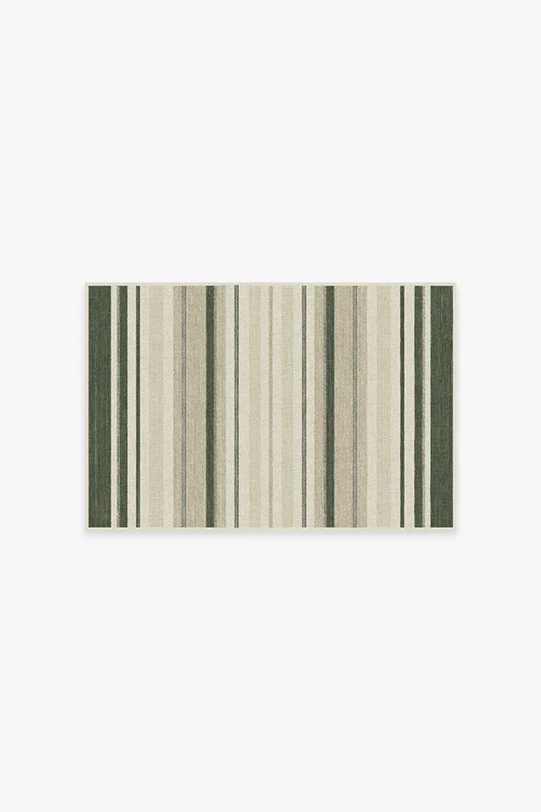 Kesiya Stripe Sage Green Rug