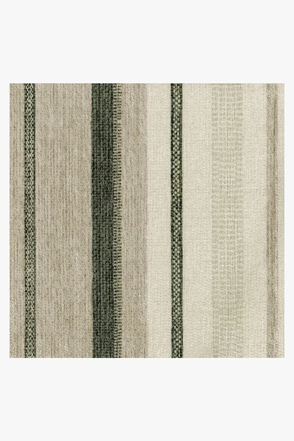 Kesiya Stripe Sage Green Rug