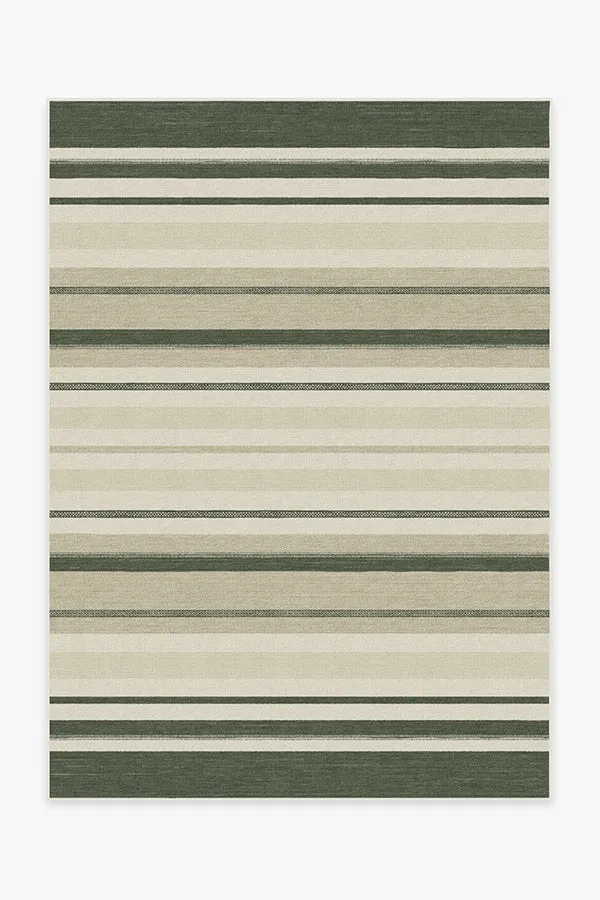 Kesiya Stripe Sage Green Rug