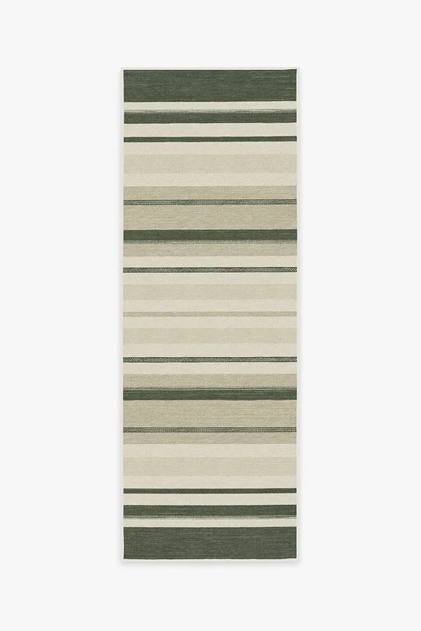 Kesiya Stripe Sage Green Rug