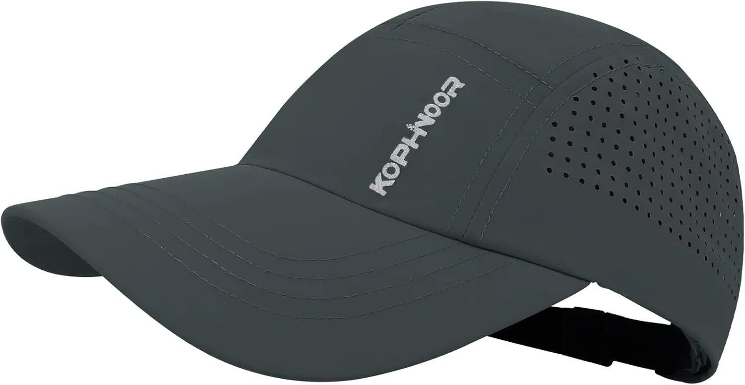 KOPHINOOR Baseball Cap Cooling Hat, Reflective Golf Running Hat for Men Women, Foldable Performance Hat for Outdoors