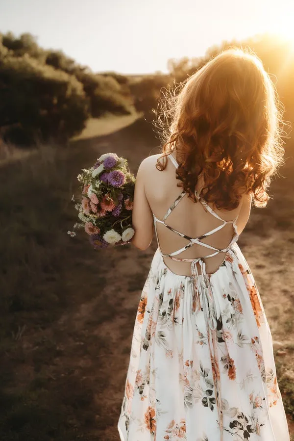 Lola Floral High Low Girls Dress