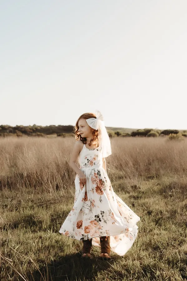 Lola Floral High Low Girls Dress