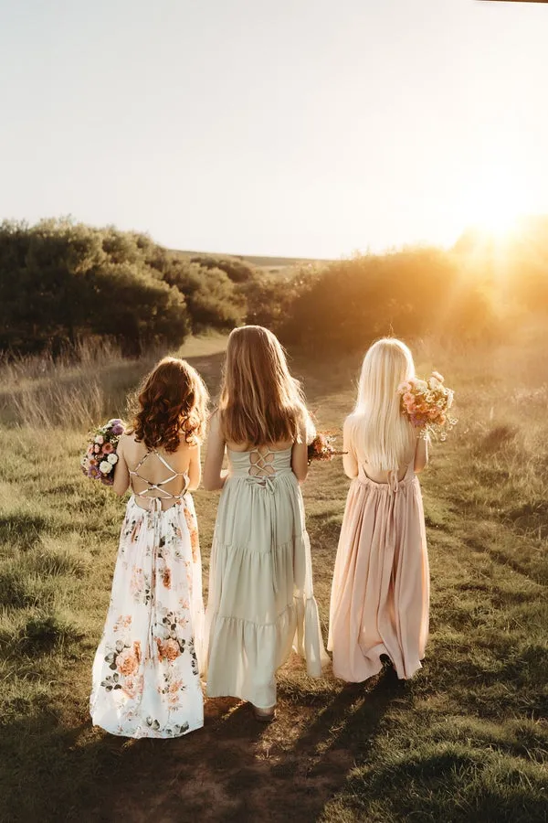 Lola Floral High Low Girls Dress