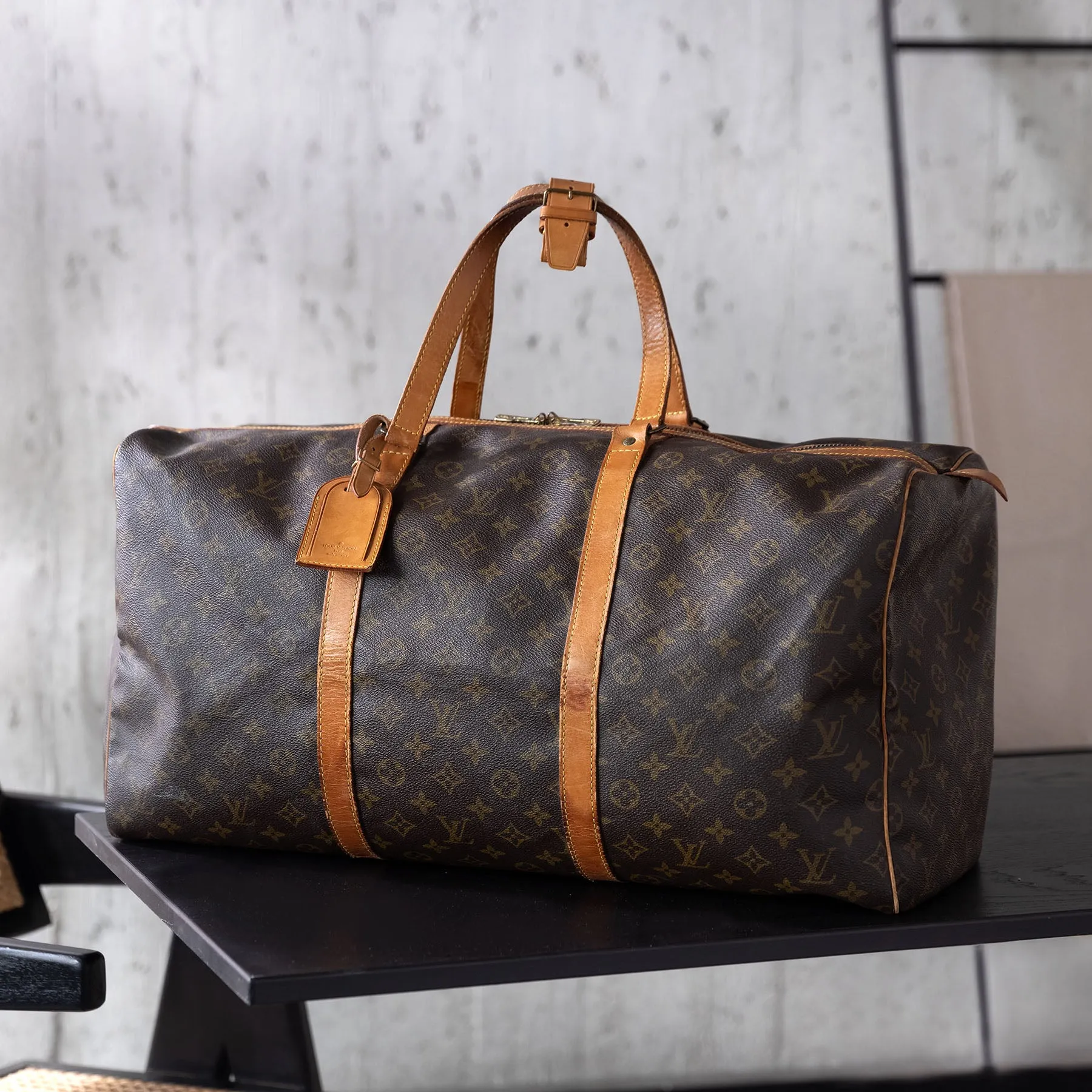 Louis Vuitton Monogram Sac Souple 55 Keepall Bag