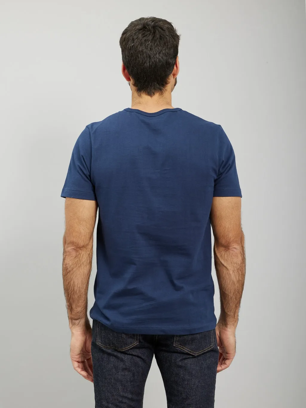 Merz b. Schwanen 1950s 5.5oz Loopwheeled Classic Fit T-Shirt Ink Blue
