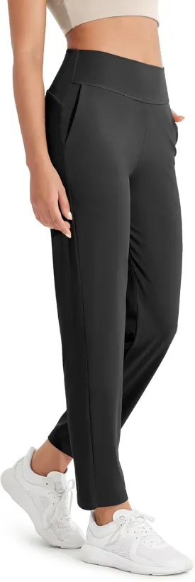 ODODOS Cloud Feeling Jogger Pants with Pockets for Women High Waist Sweatpants Casual Lounge Ankle Pants