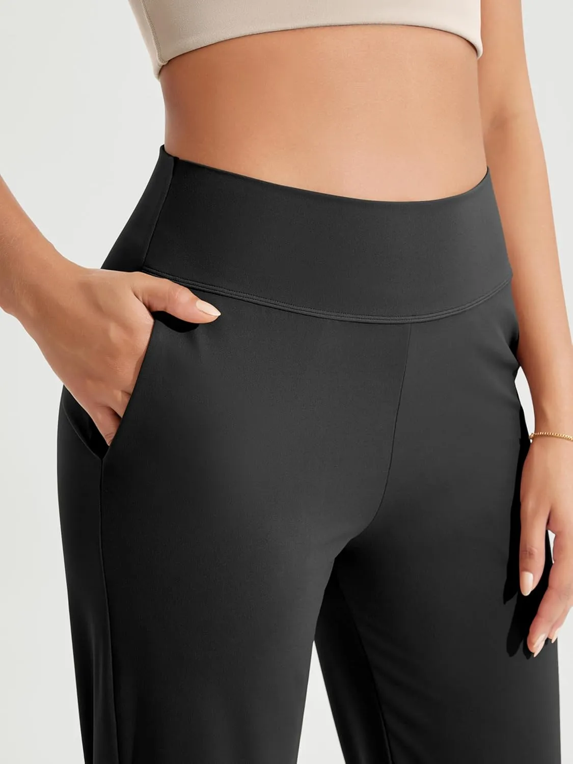 ODODOS Cloud Feeling Jogger Pants with Pockets for Women High Waist Sweatpants Casual Lounge Ankle Pants