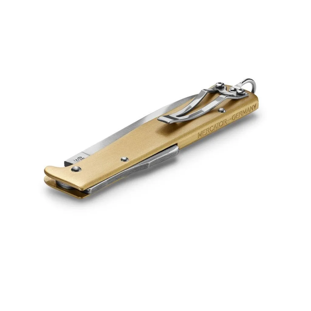 Otter Mercator Knife Large, Clip, Brass