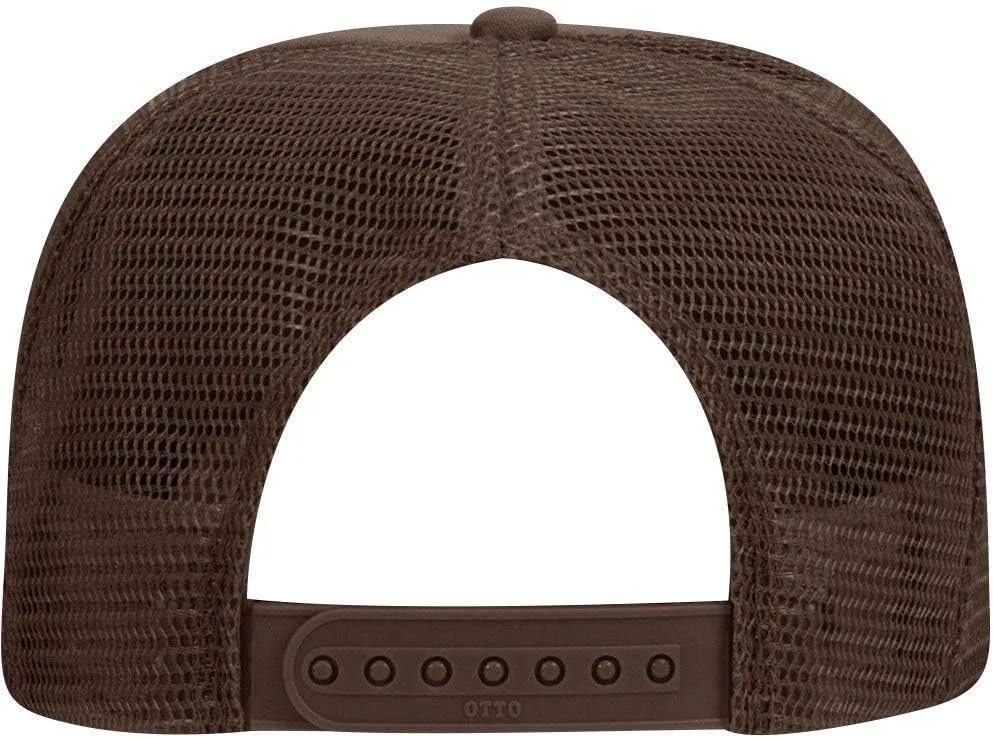 OTTO Polyester Foam Front 5 Panel Pro Style Mesh Back Trucker Hat