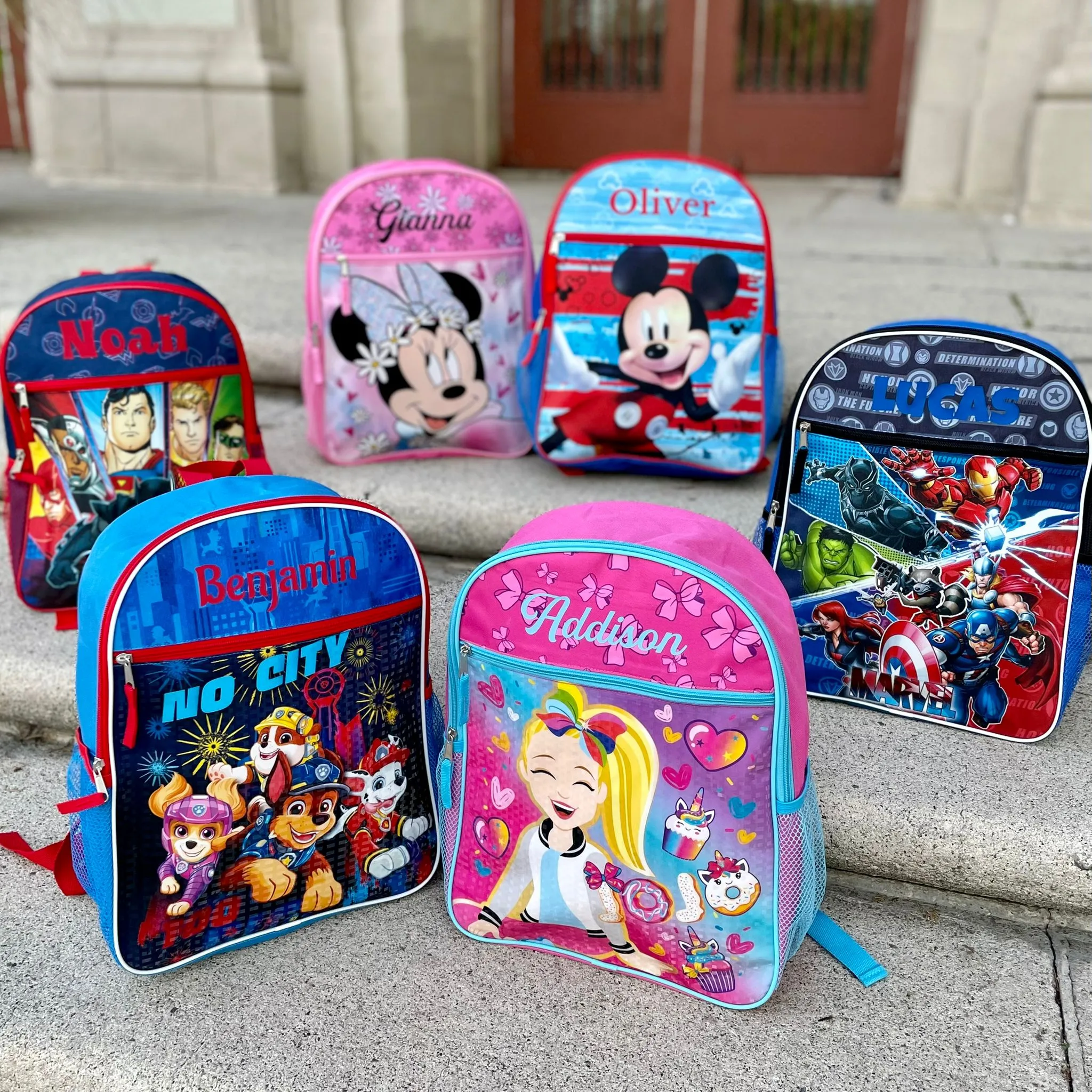Personalized 16 Inch School Backpack - Minnie Mouse
