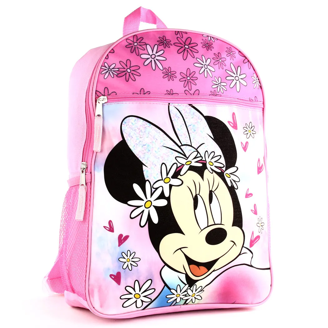 Personalized 16 Inch School Backpack - Minnie Mouse