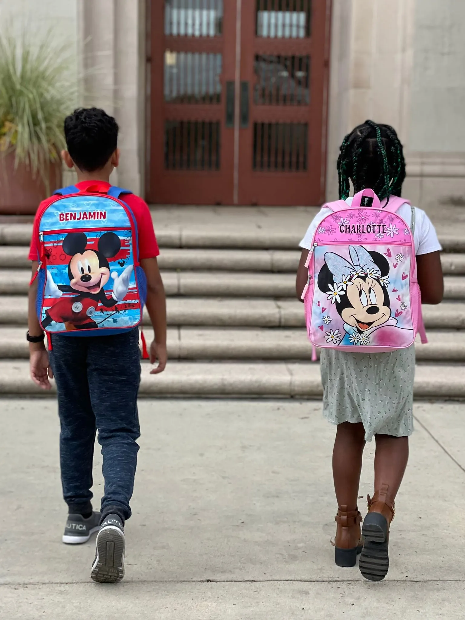 Personalized 16 Inch School Backpack - Minnie Mouse