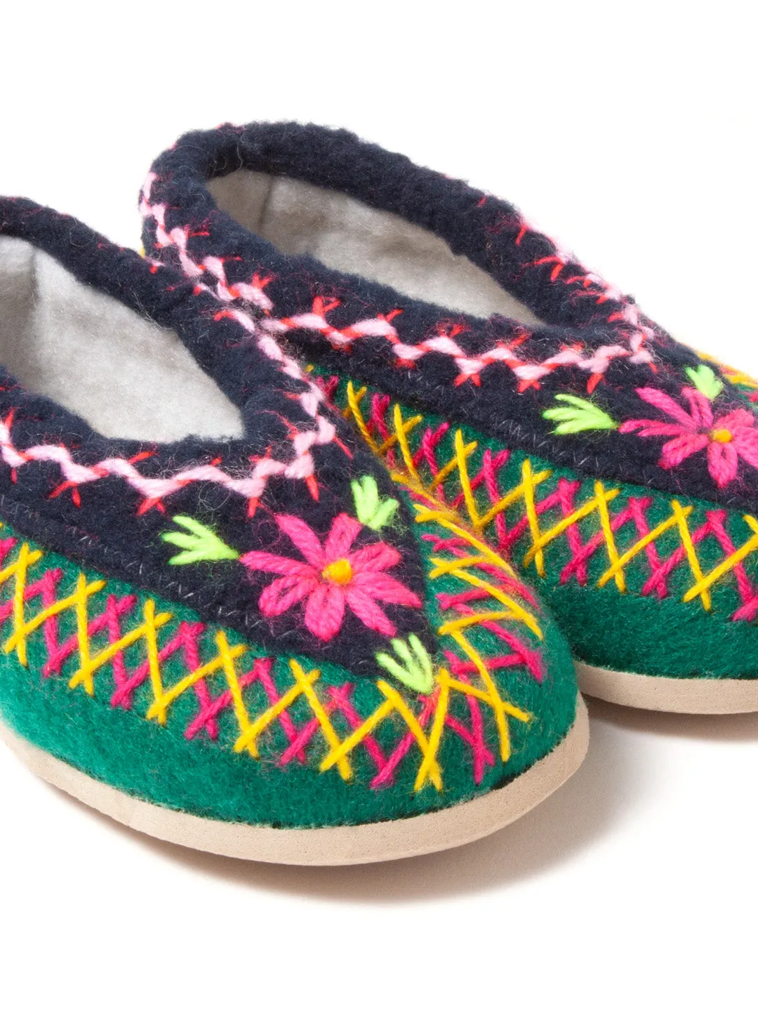 Polish kids felt slippers