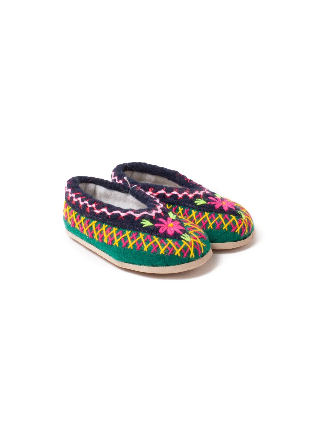 Polish kids felt slippers