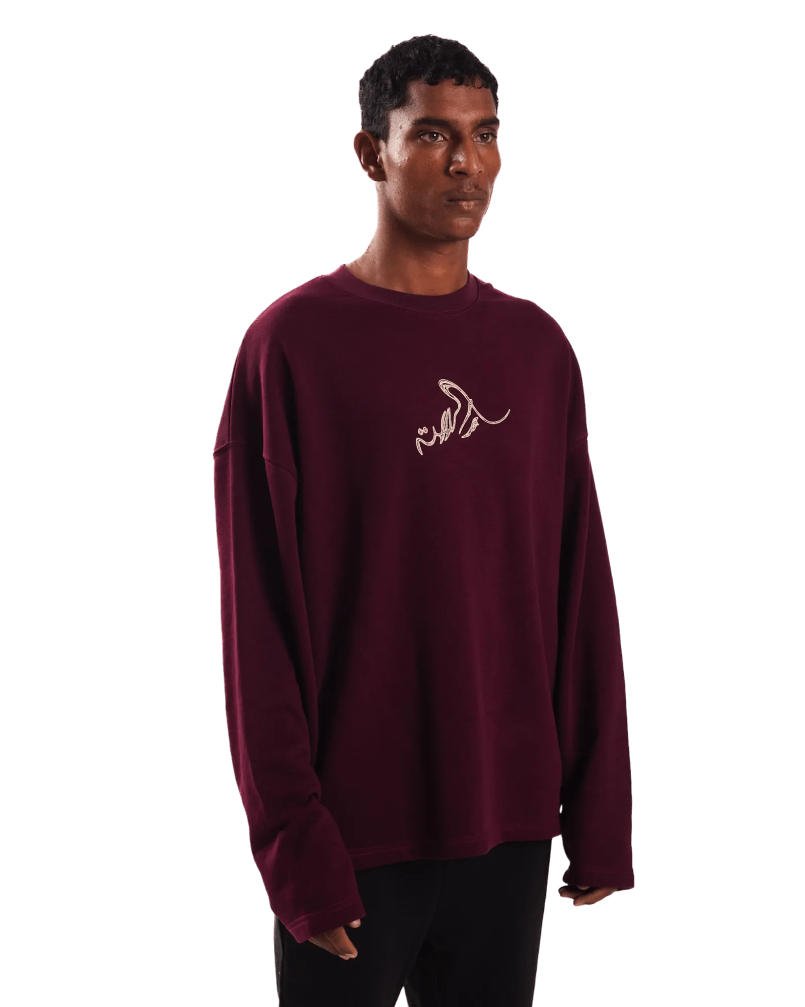 "FOREVER FOREST" MAROON FULL SLEEVE T SHIRT