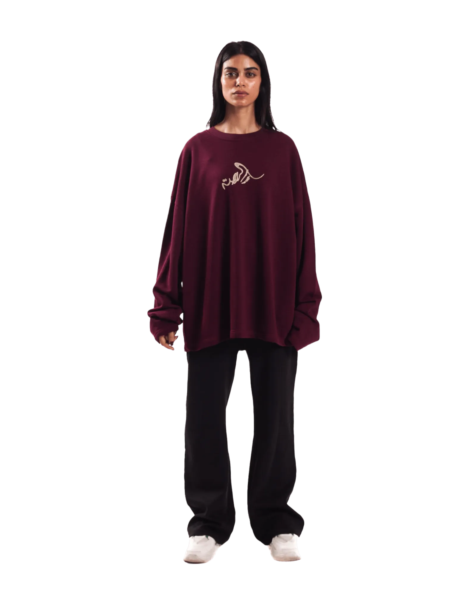 "FOREVER FOREST" MAROON FULL SLEEVE T SHIRT
