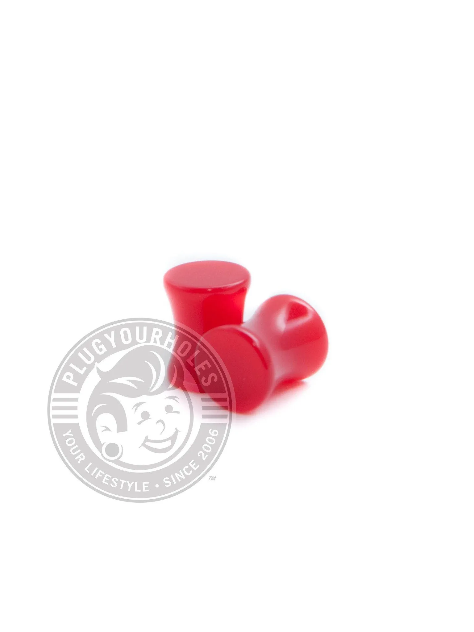 Red Acrylic Plugs