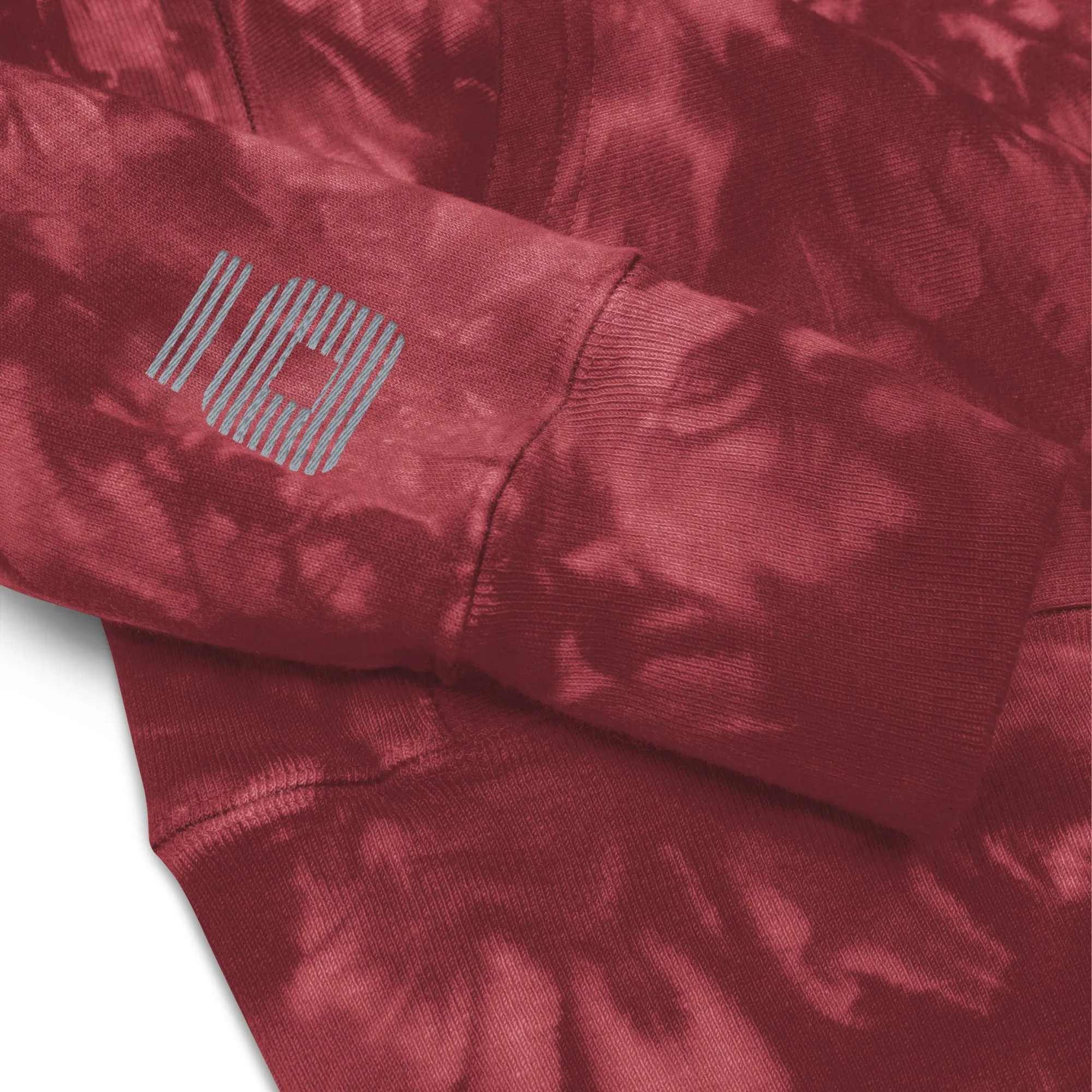Red Smoke Unisex Champion Tie-Dye Hoodie