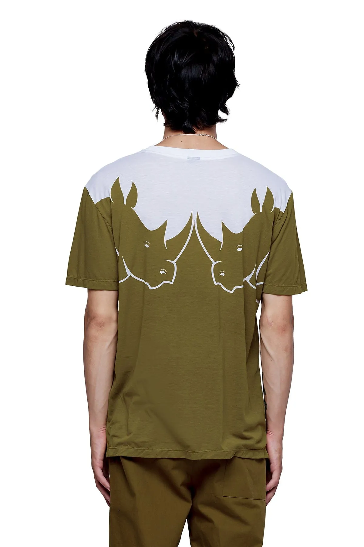 RHINO T-SHIRT IN OLIVE