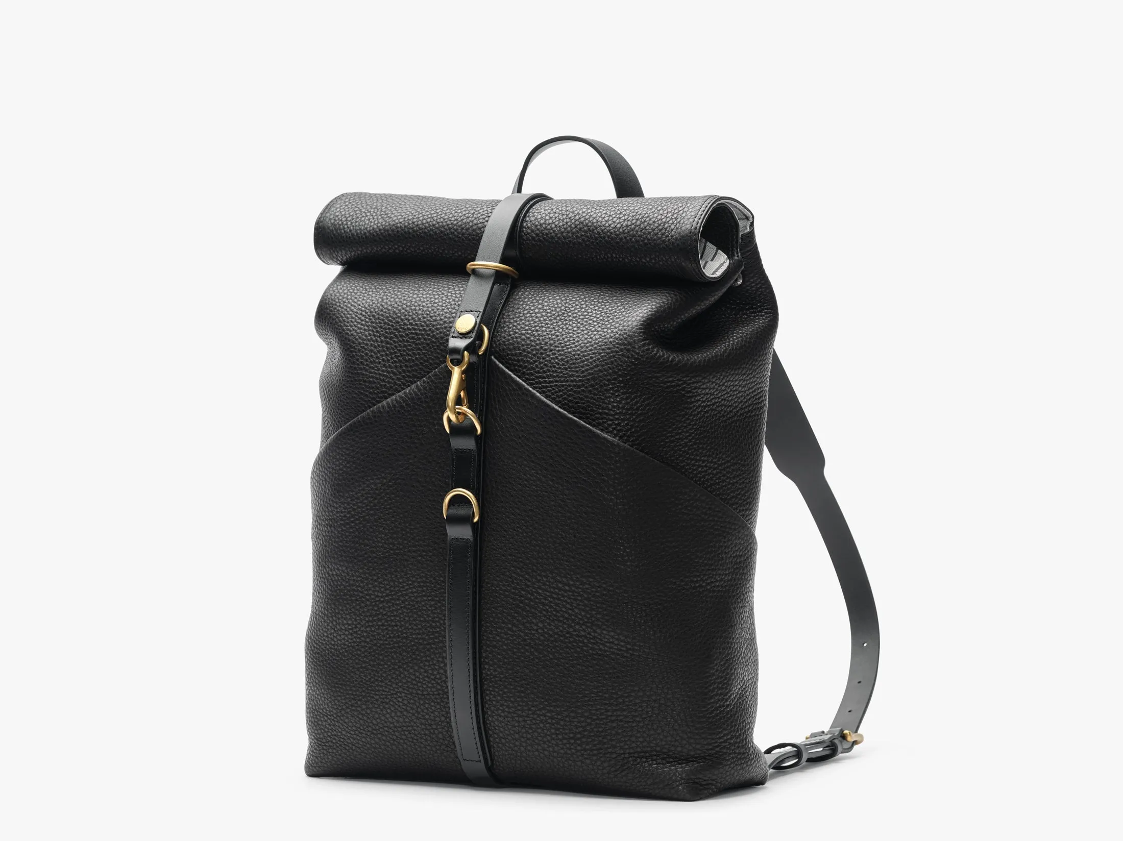Rucksack, Leather – Black/Black