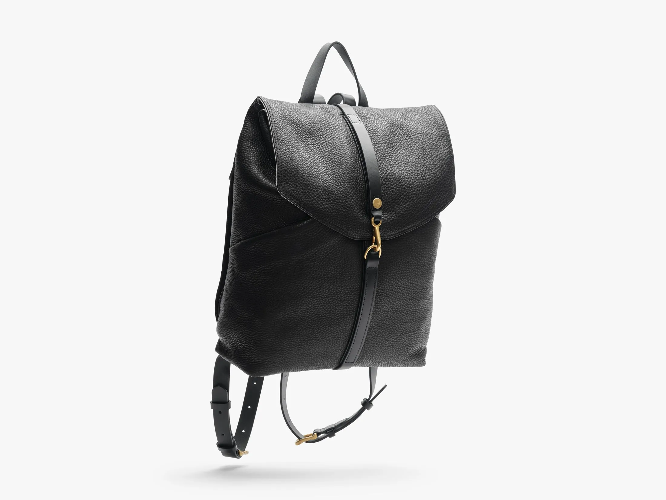 Rucksack, Leather – Black/Black