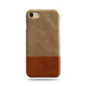 Sage Green & Walnut Brown iPhone SE 2 (2020) / iPhone 8 / iPhone 7 Leather Case
