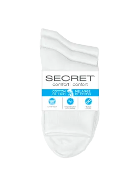 SECRET® Comfort Cotton Turn Cuff - 3 Pairs