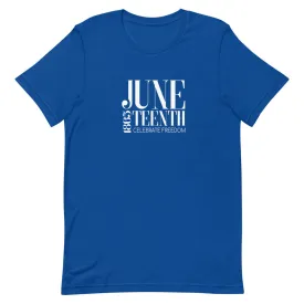 Short-Sleeve Unisex T-Shirt - Blue & White Celebrate Freedom